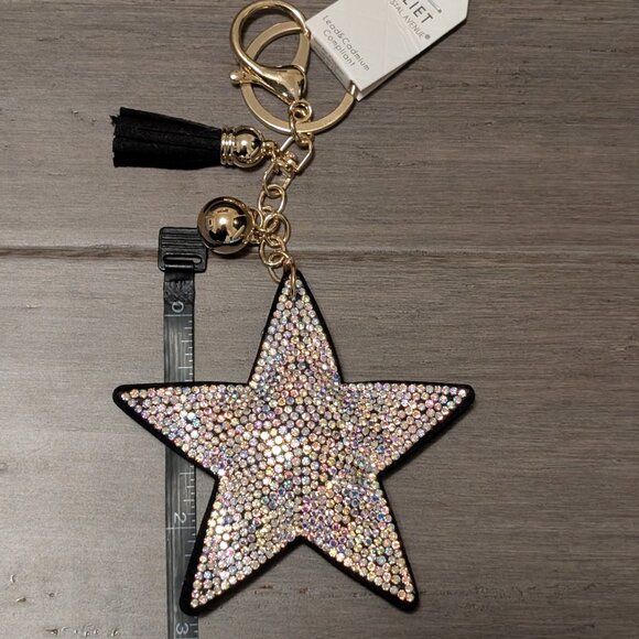 Blingy Star Key Chain/Bag Charm, Large, NEW - Picture 6 of 6